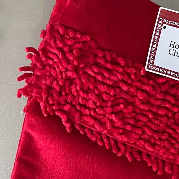 Whimsical Red Xmas stocking. 18" fully lined New excellent condition - Picture 3 of 6